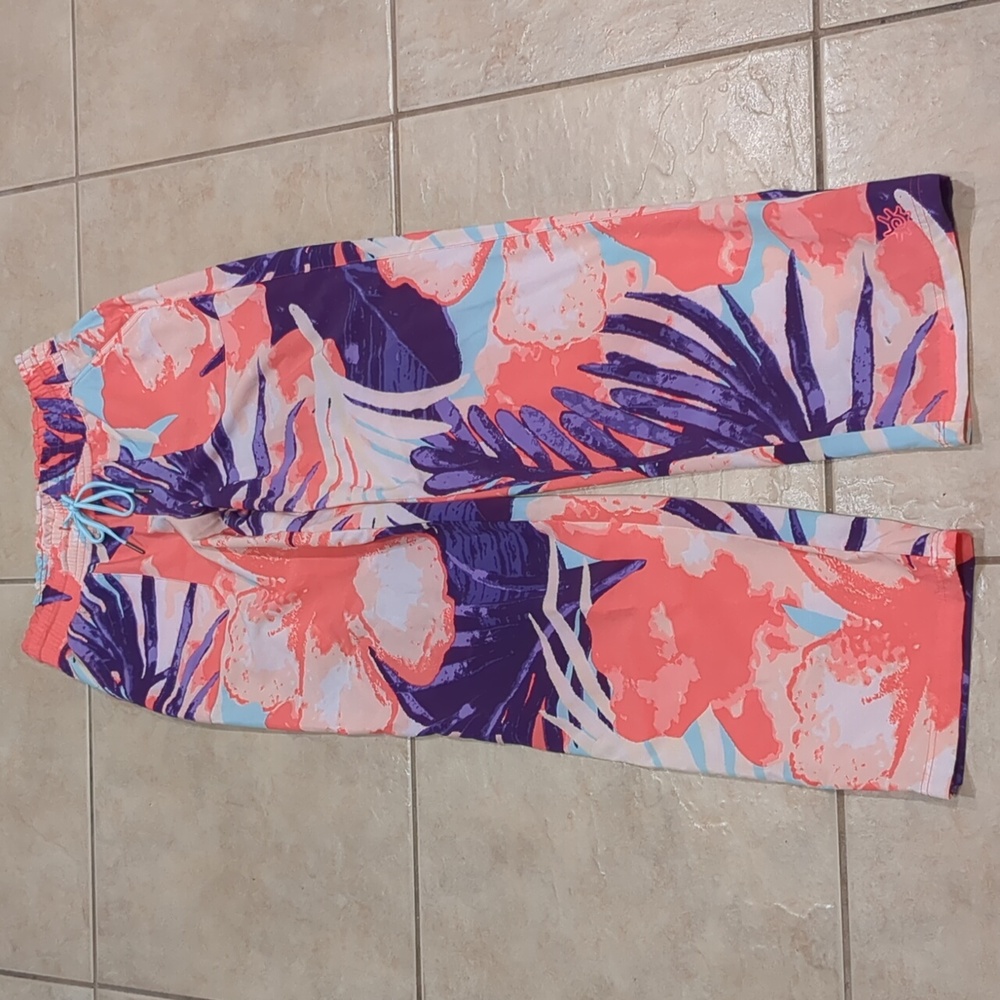 UV Skinz Colorful Floral Beach Pants Size XSmall